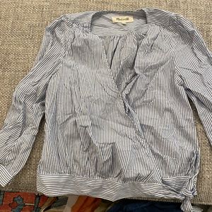 Madewell Cross Button Top